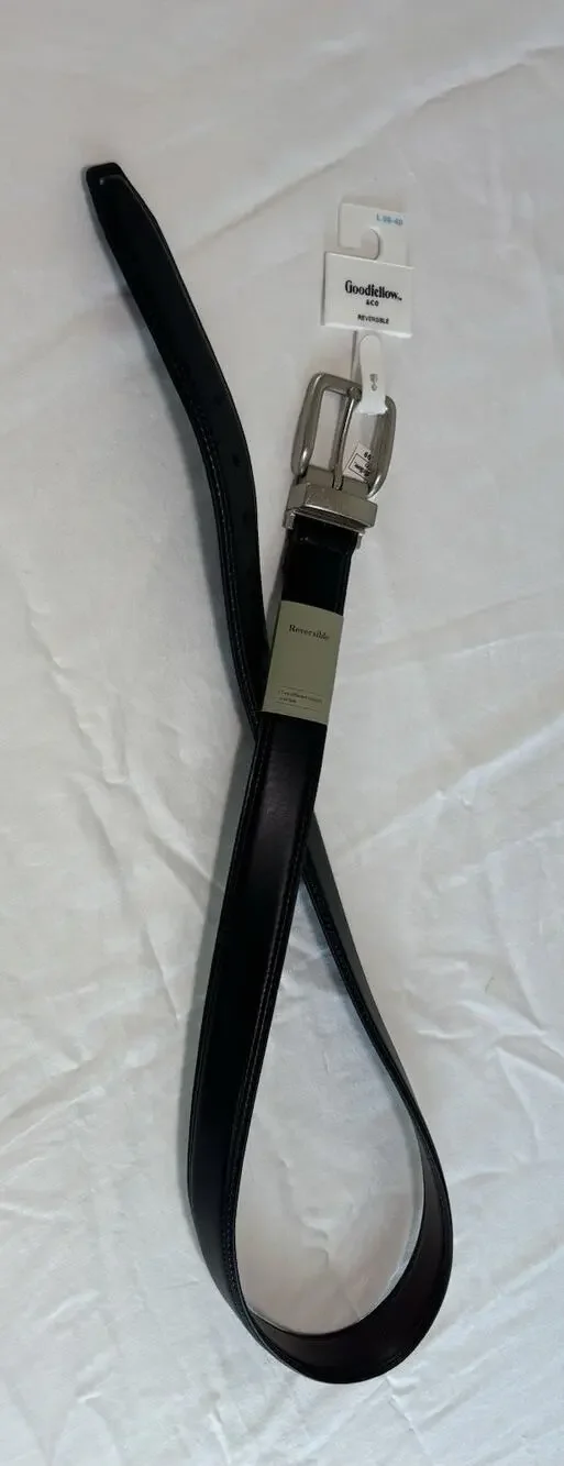 Goodfellow men's dress belt Black/brown large 36-40 NWT